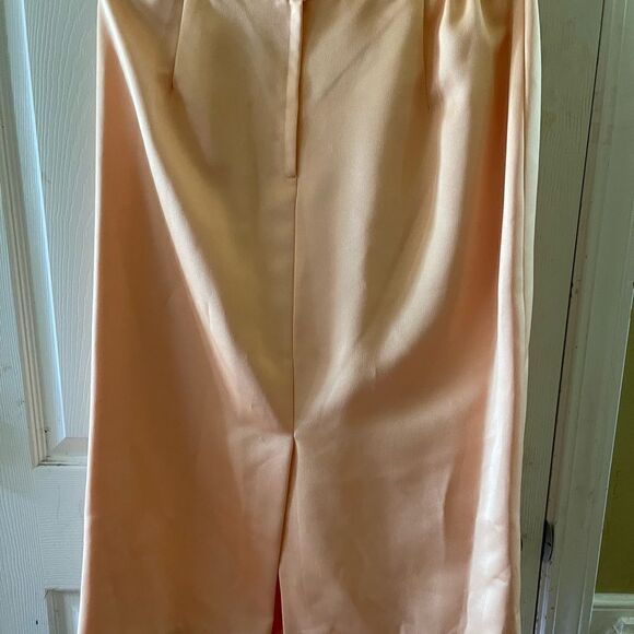 NWT Chad Stevens Two piece suit Blazer & skirt golden orange SZ16 ,100%polyester - Picture 6 of 15